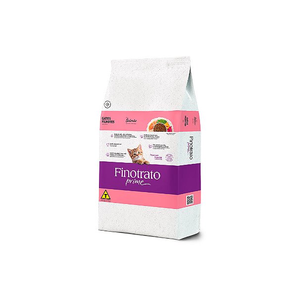 Ração Seca Finotrato Prime Gatos Filhotes sabor Salmão