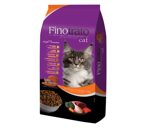 Ração Seca Finotrato Gatos Adultos sabor Buffet de Sabores 25kg