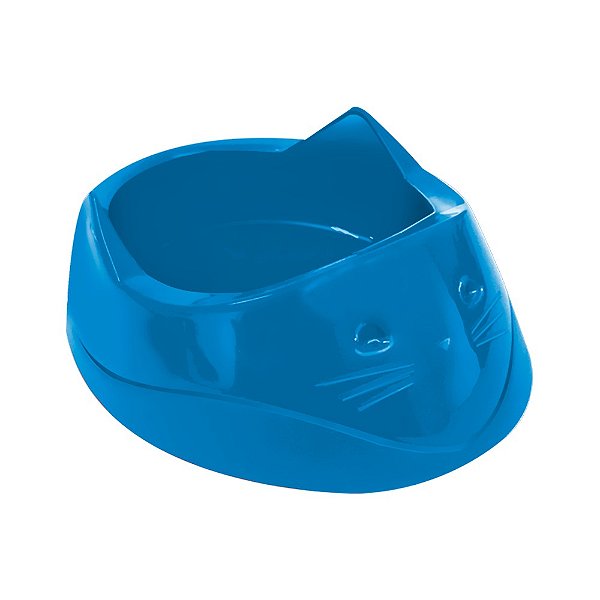 Comedouro Plástico Cara de Gato Furacão Pet 200ml