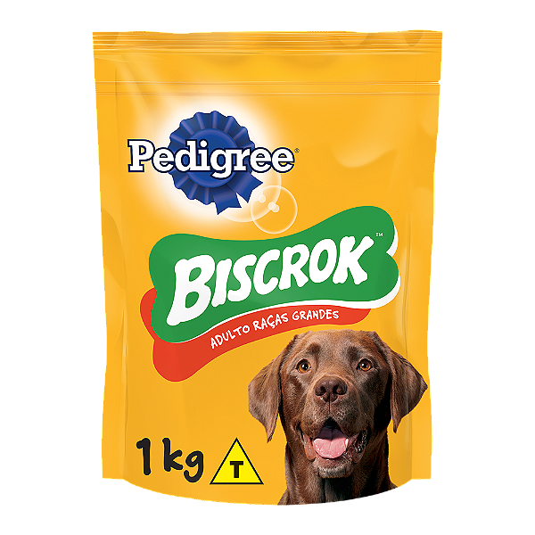 Biscoito Pedigree Biscrok Cães Adultos Raças Grandes