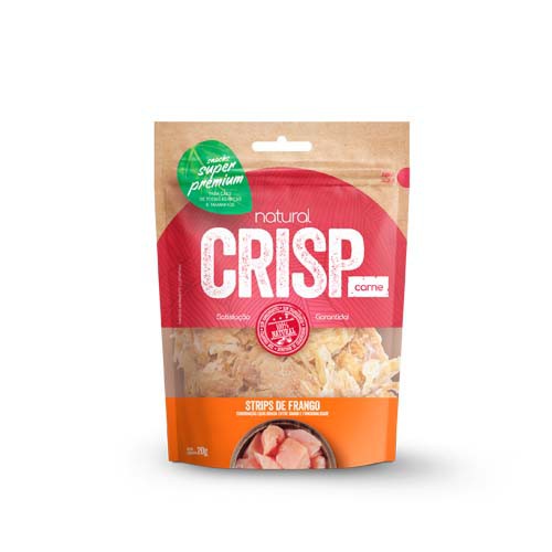 Petisco Natural Crisp Gatos sabor Iscas de Frango 20g