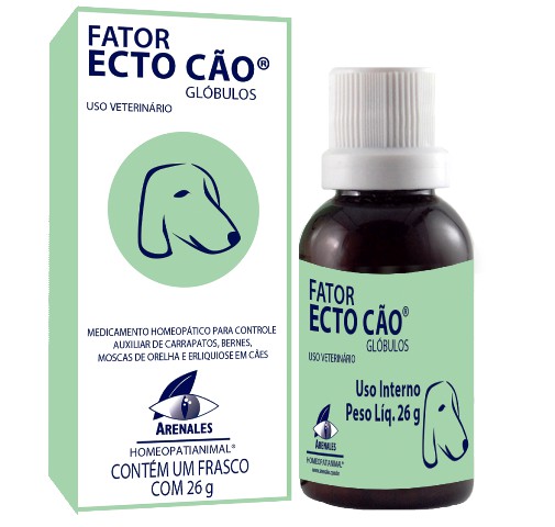 Homeopatia Para Cães Arenales Fator Ecto Cão 26g