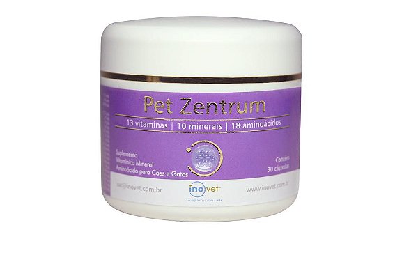 Suplemento Inovet Pet Zentrum 30 Cápsulas