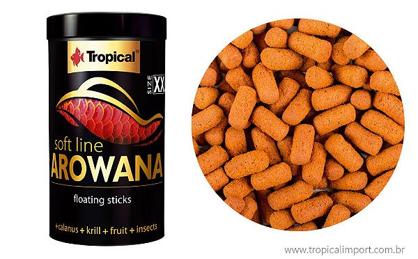 Ração Tropical Soft line Arowana Adulto