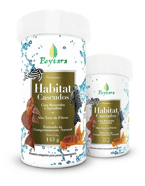 Ração para Peixes Poytara Habitat Cascudos