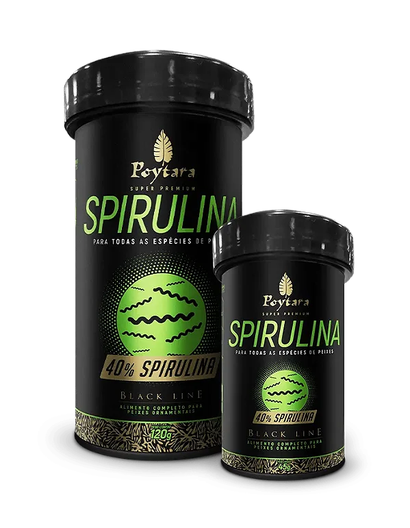 Ração para Peixes Poytara Black Line Spirulina 40%