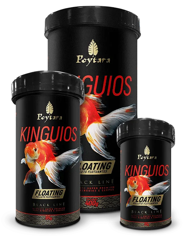 Ração para Peixes Poytara Black Line Kinguios Floating
