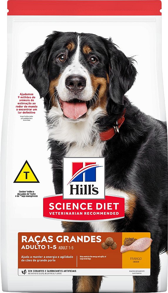 Ração Seca Hills Canino Adultos Raças Grandes sabor Frango 12kg