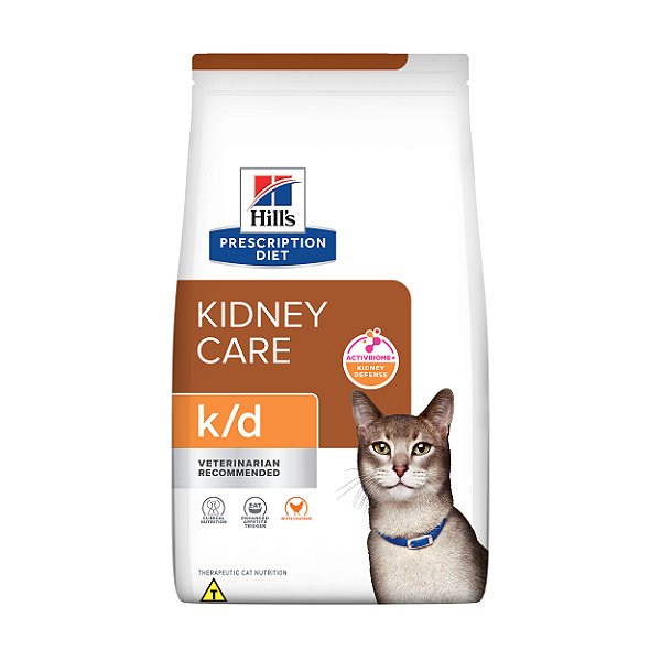 Ração Hill's Prescription Diet k/d para Gatos Adultos Cuidado Renal
