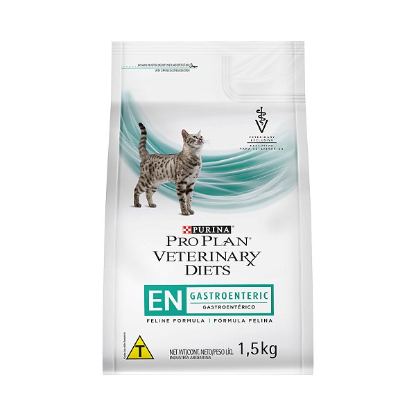 Ração Seca Pro Plan Veterinary Diets Gato  EN Problemas Gastrointestinais 1,5kg