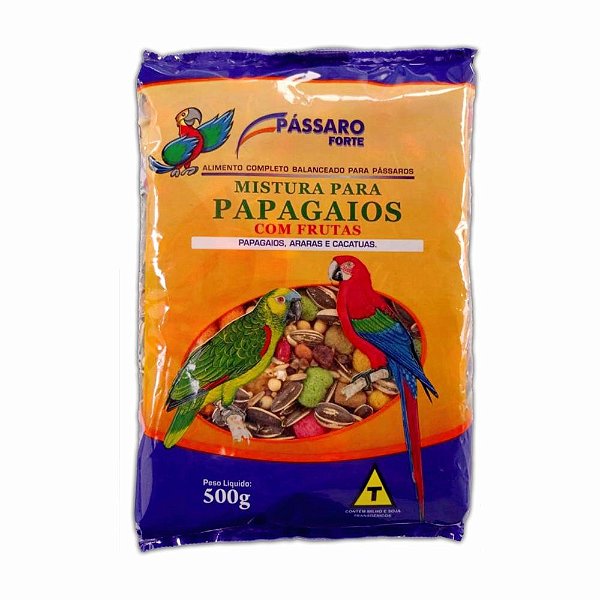 Mistura para Papagaios com Frutas Pássaro Forte