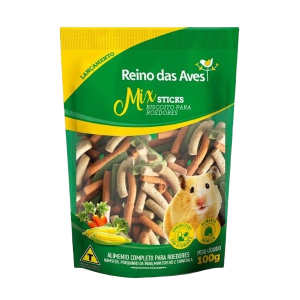 Mix Sticks Biscoito para Roedores 100g