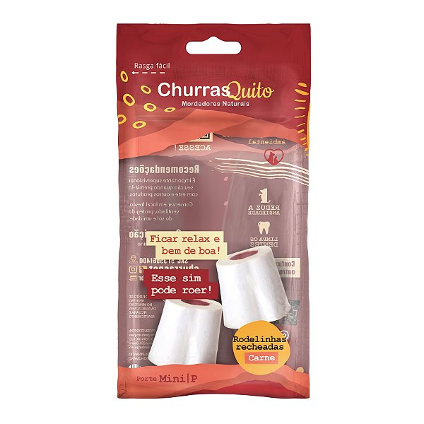 Petisco Natural ChurrasQuito Rodelinha Recheada Carne