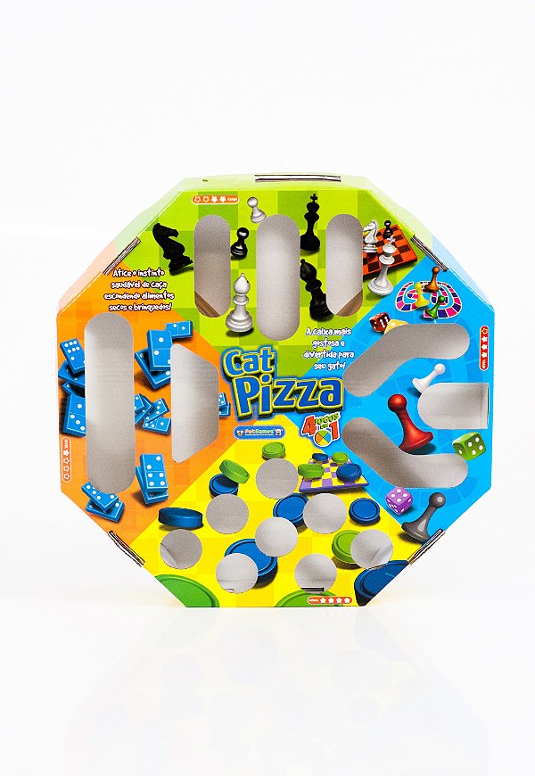 Caixa de Papelão PetGames Cat Pizza