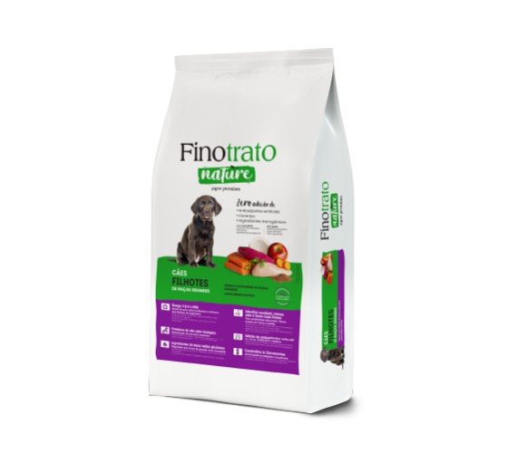 Ração Seca Finotrato Nature Cães Filhotes Raças Grandes