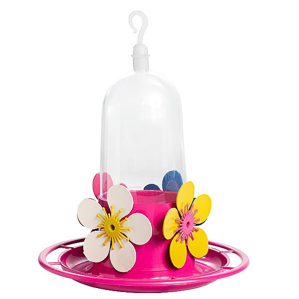 Bebedouro Jel Plast Beija-Flor Bandeja com Poleiro 250ml Ref. 55