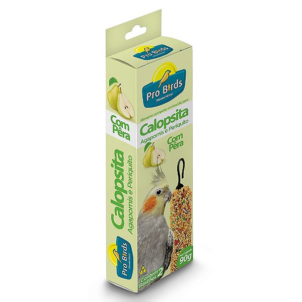 Bastão Calopsita, Agapornis e Periquito Pró Birds sabor Pêra 100g
