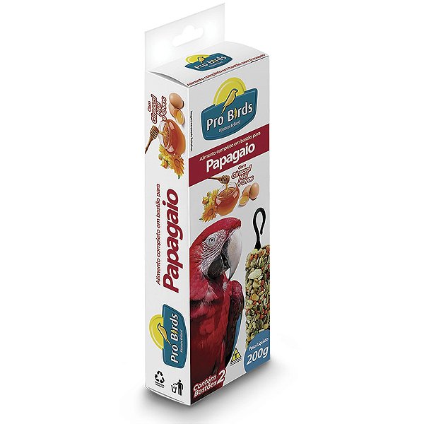 Bastão Papagaio Pró Birds Tradicional 200g