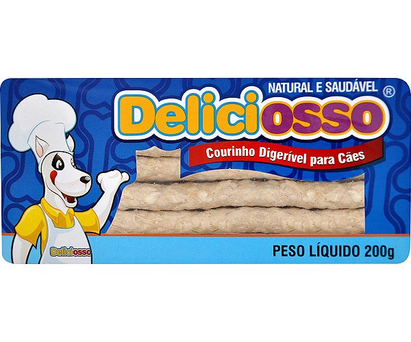 Courinho Digerível para Cães Deliciosso Palito Médio 200g 20 Unidades