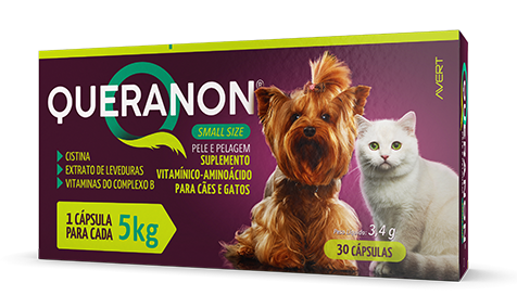 Suplemento Dermatológico Avert Queranon Small Size 30 Cápsulas