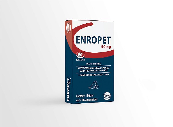 Antibacteriano Ceva Enropet 10 Comprimidos