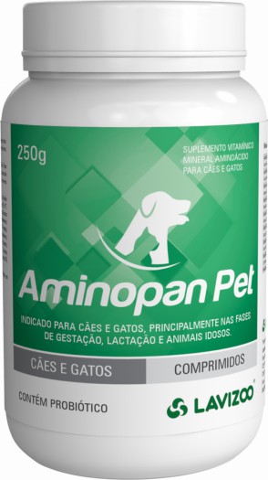 Suplemento Lavizoo Aminopan Pet 125 Comprimidos