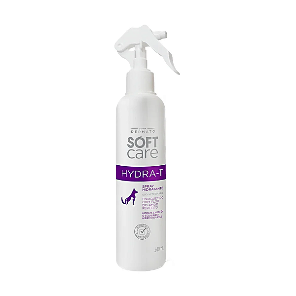 Hydra-T Soft Care Dermato Spray 240ml Hidratante para Pets