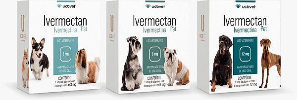 Endectoparasiticida UCBVet Ivermectan Pet 4 Comprimidos
