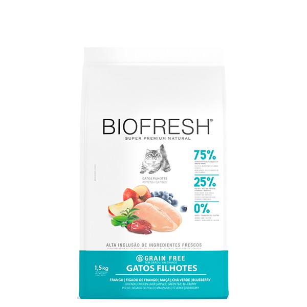Ração Seca Biofresh Gatos Filhotes sabor Frango