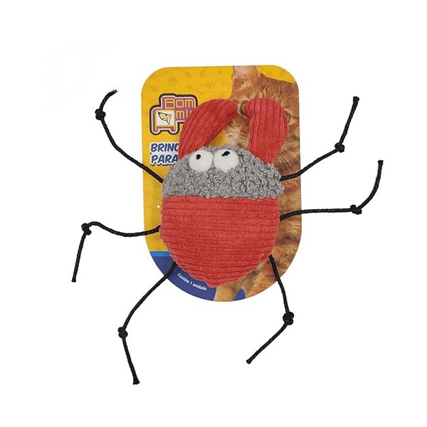 Pet Pelucia Crab Patchwork C8179 Bom Amigo Cores Variadas