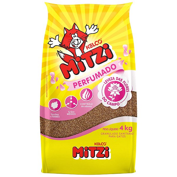 Granulado Sanitário Mitzi Perfumado 4kg