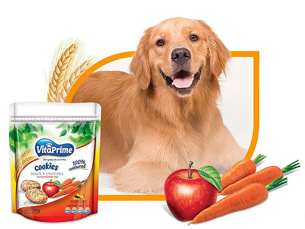 Cookie VitaPrime sabor Maçã e Cenoura 150g