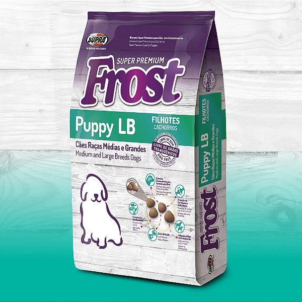 Ração Seca Frost Cães Puppy LB Raças Médias e Grandes