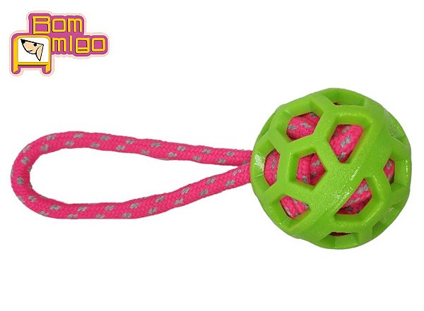 W9120 Bola Dog Mordedor Bom Amigo Corda Geométrica P
