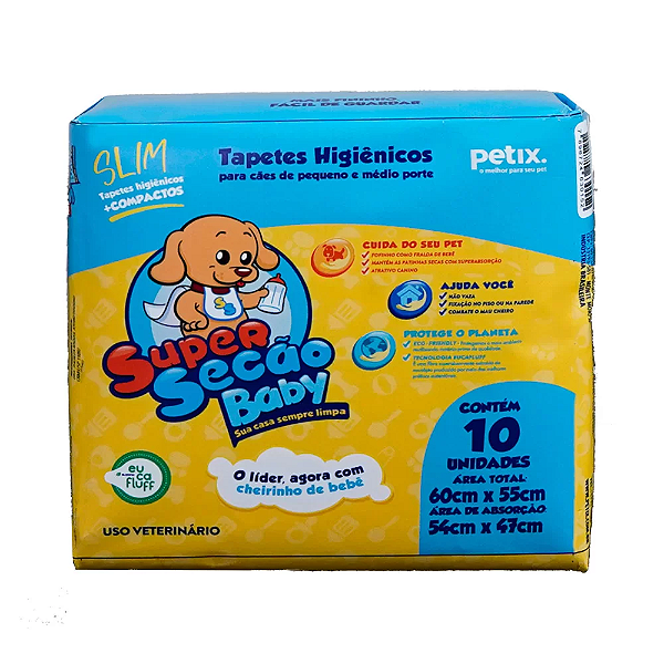 Tapete Higiênico Super Secão Baby Slim 60x55cm