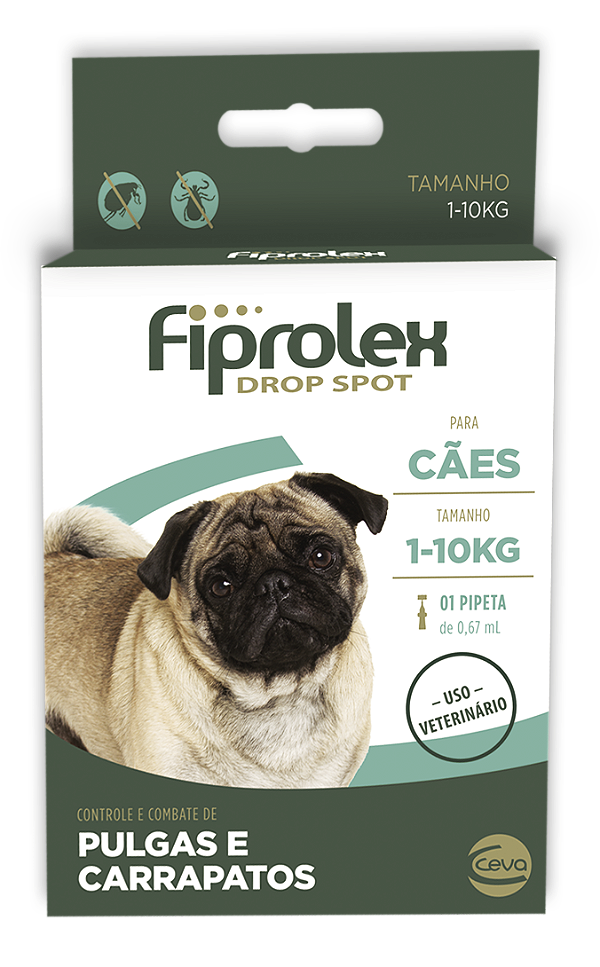 Ectoparasiticida Ceva Fiprolex Drop Spot 0 a 10kg