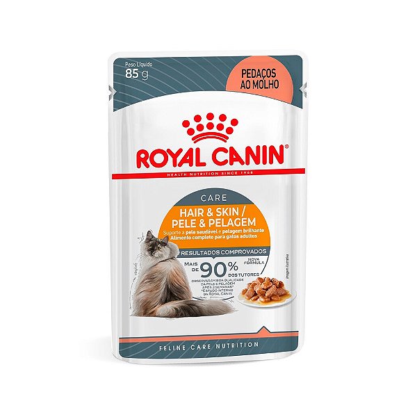 Alimento Úmido Sachê Royal Canin Feline Hair Skin