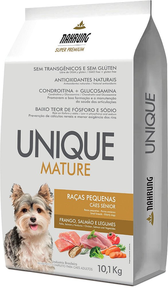 Ração Seca Unique Mature Cão Raça Pequena Sênior