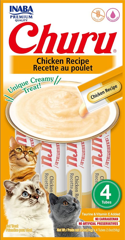 Alimento Úmido Gatos Inaba Churu sabor Frango