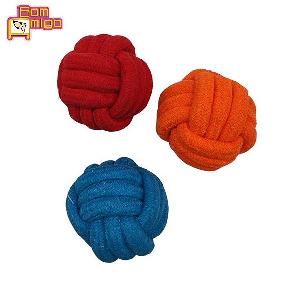 JW3081 Brinquedo Bom Amigo Dog Corda Bola Bumba