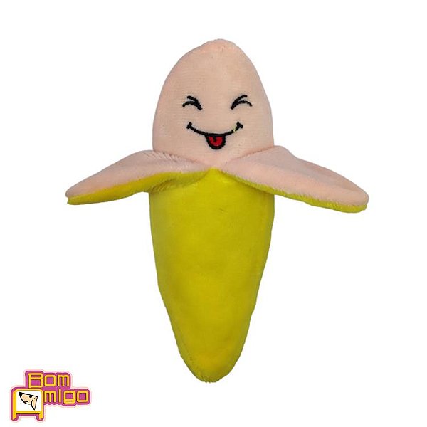 BW2075 Brinquedo Bom Amigo Dog Pelucia Banana