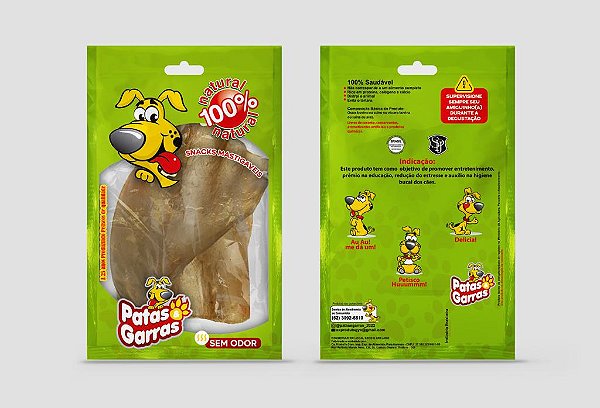 Orelha Patas e Garras Bovina com 2 Peças