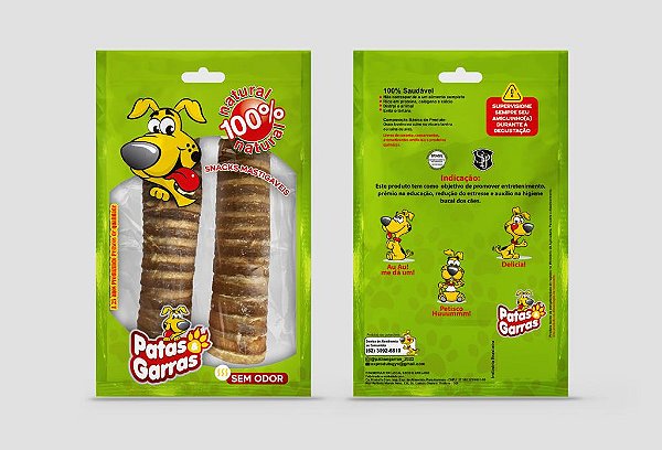 Traqueia Patas e Garras Bovina com 2 Peças
