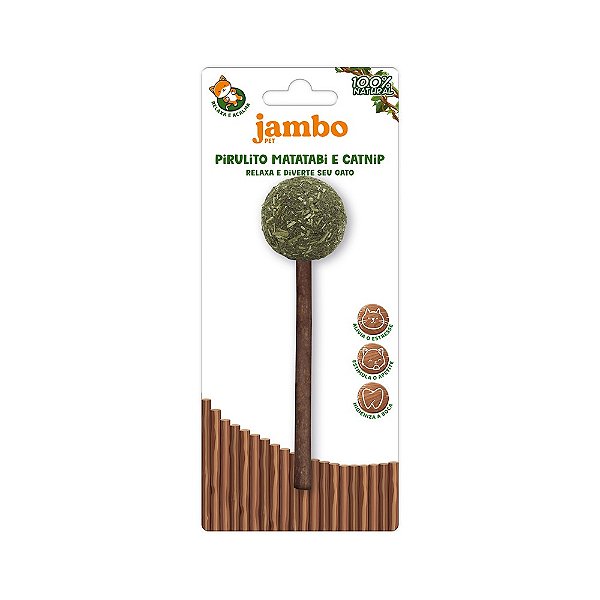Brinquedo Jambo Pirulito Matatabi e Catnip