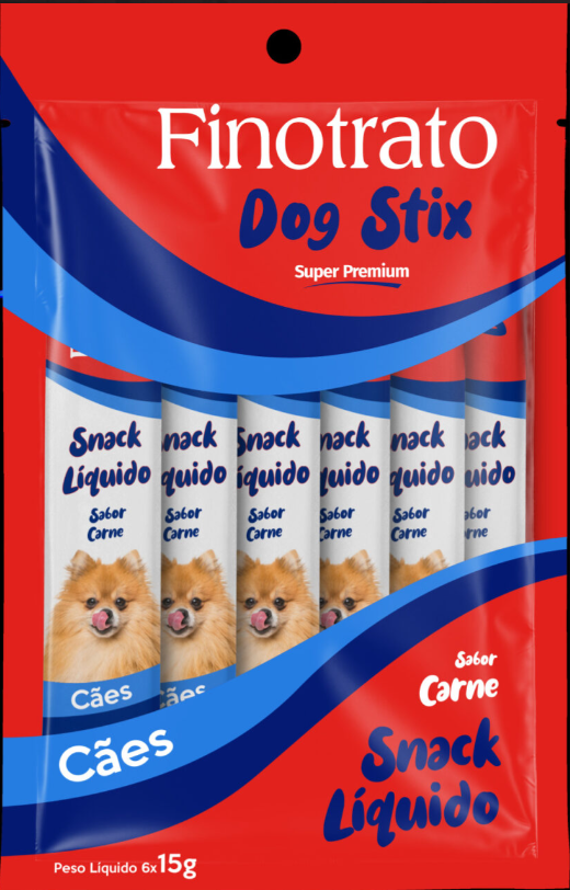 Petisco Úmido Finotrato Dog Stix Carne Cães 15g