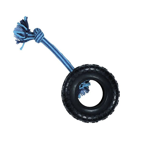 Brinquedo Mordedor All For Paws - Formato Pneu - Tamanho G Multicor