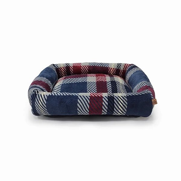 Cama Pelucia Fabrica Pet Pão de Mel Xadrez