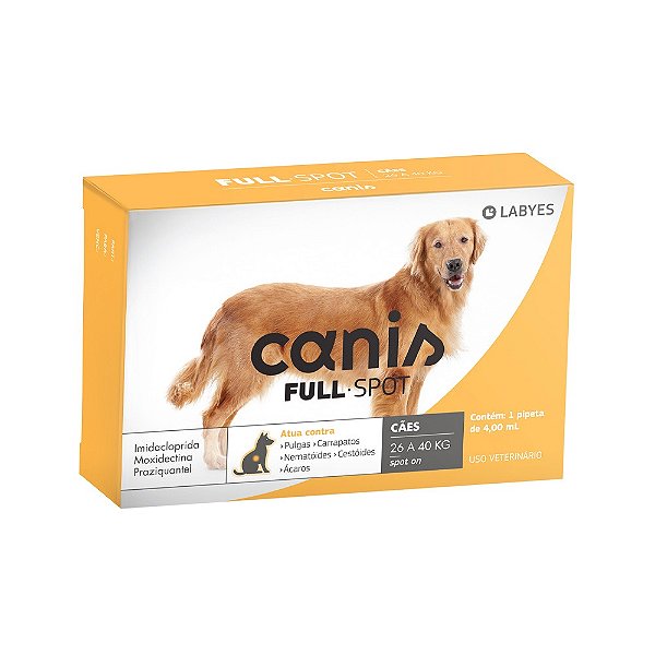 Antiparasitário Labyes Canis Fullspot para Cães de 26 a 40 kg