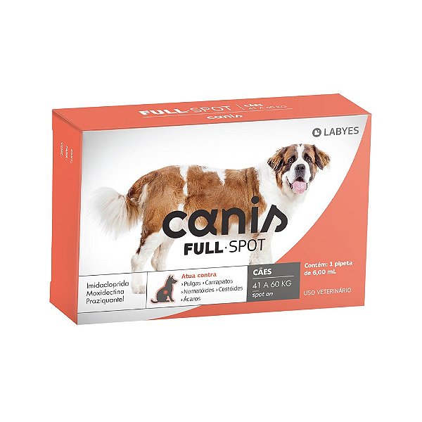 Antiparasitário Labyes Canis Fullspot para Cães de 41 a 60 kg