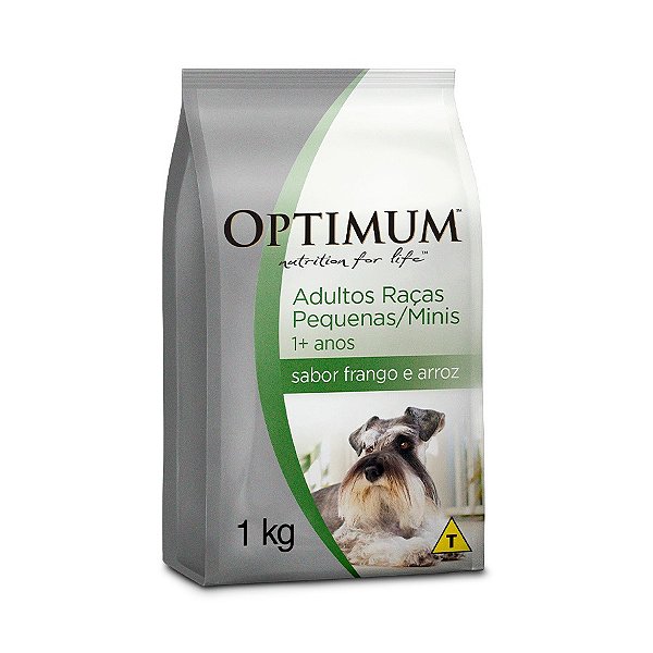 Ração Seca Optimum Cães Adultos Raças Pequenas e Minis Sabor Frango e Arroz